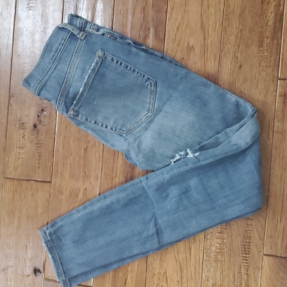 Free People high rise stretch knockout knee skinny jeans